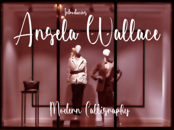 Angela Wallace: Modern Calligraphy Font for Elegant Designs