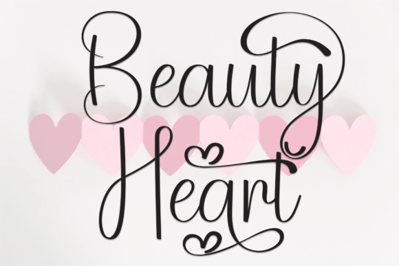 Beauty Heart: Elegant Script for Every Creative Project