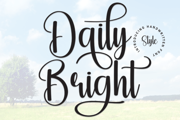 Daily Bright: A Handwritten Font Full of Natural Charm