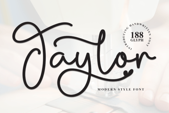 Taylor: A Lovely Handwritten Font for Logos & Branding